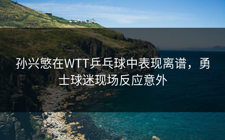 孙兴慜在WTT乒乓球中表现离谱，勇士球迷现场反应意外